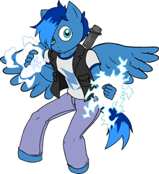 Size: 1260x1380 | Tagged: safe, artist:shennanigma, oc, oc only, oc:karma, oc:karma (sonicdom7), pegasus, anthro, infamous, infamous 2, simple background, solo, transparent background