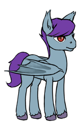 Size: 600x900 | Tagged: safe, artist:multiverseequine, derpibooru exclusive, oc, oc only, oc:outset foreshadow, bat pony, pony, bat pony oc, bat wings, daybreak island, full body, male, red eyes, simple background, solo, spread wings, stallion, transparent background, unshorn fetlocks, wings