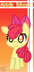 Size: 365x768 | Tagged: safe, artist:lottafandoms, apple bloom, earth pony, pony, g4, female, filly, solo