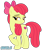 Size: 1900x2265 | Tagged: safe, artist:kuren247, apple bloom, earth pony, pony, g4, growing up is hard to do, my little pony: friendship is magic, apple bloom's bow, bow, female, hair bow, high res, lidded eyes, mare, older, older apple bloom, simple background, smiling, smirk, solo, transparent background, vector