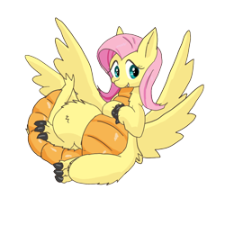 Size: 800x800 | Tagged: safe, artist:kushina13, fluttershy, dragon, g4, claws, dragonified, fangs, female, flammie, flutterdragon, secret of mana, simple background, solo, species swap, spread wings, transparent background, wings