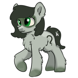 Size: 2000x2000 | Tagged: safe, artist:dumbwoofer, oc, oc only, oc:filly anon, pony, yakutian horse, pony town, female, filly, high res, simple background, snow mare, solo, transparent background