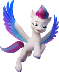 Size: 515x670 | Tagged: safe, zipp storm, pegasus, pony, g5, my little pony: a new generation, official, 3d, female, flying, looking down, mare, render, simple background, solo, stock render, transparent background
