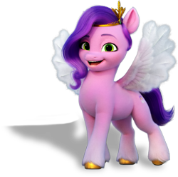 Size: 623x619 | Tagged: safe, pipp petals, pegasus, pony, g5, my little pony: a new generation, official, 3d, female, looking at you, mare, render, shadow, simple background, solo, stock render, transparent background