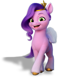 Size: 503x678 | Tagged: safe, pipp petals, pegasus, pony, g5, my little pony: a new generation, official, female, looking at you, mare, shadow, simple background, solo, stock render, transparent background