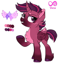 Size: 1818x2005 | Tagged: safe, artist:moccabliss, oc, oc only, oc:shimmering stardusk, alicorn, pony, female, magical lesbian spawn, mare, offspring, parent:tempest shadow, parent:twilight sparkle, parents:tempestlight, simple background, solo, transparent background
