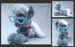 Size: 3508x2185 | Tagged: safe, artist:shunnkai, silver spoon, earth pony, pony, g4, high res, irl, lying down, photo, plushie, prone, solo