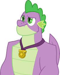 Size: 3000x3726 | Tagged: safe, artist:cloudy glow, spike, dragon, g4, the last problem, .ai available, high res, male, older, older spike, simple background, solo, transparent background, vector
