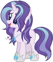 Size: 1555x1815 | Tagged: safe, artist:dayspringsentryyt, artist:pegasski, oc, oc only, pony, unicorn, g4, female, hoof shoes, horn, mare, open mouth, open smile, simple background, smiling, solo, transparent background, unicorn oc