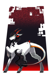 Size: 1920x2716 | Tagged: safe, artist:oneiria-fylakas, oc, oc only, earth pony, pony, horns, solo