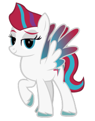 Size: 851x1080 | Tagged: safe, artist:thunder-blur, zipp storm, pegasus, pony, g4, g5, my little pony: a new generation, g5 to g4, hoof fluff, simple background, solo, transparent background