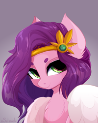 Size: 4000x5000 | Tagged: safe, artist:xsatanielx, pipp petals, pegasus, pony, g5, absurd resolution, adorapipp, bust, chest fluff, cute, female, headband, looking at you, mare, solo
