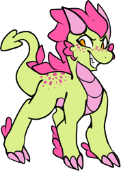 Size: 920x1301 | Tagged: safe, artist:shadowmonstudios, oc, oc only, dragon, dragon oc, dragoness, female, grin, simple background, smiling, solo, transparent background
