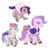 Size: 844x816 | Tagged: safe, artist:sailorjubs, pipp petals, queen haven, zipp storm, pegasus, pony, g5, adorapipp, adorazipp, cute, female, mare, mother and child, mother and daughter, royal sisters (g5), siblings, sisters