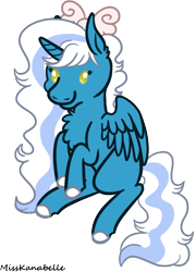 Size: 623x867 | Tagged: safe, artist:misskanabelle, oc, oc only, oc:fleurbelle, alicorn, pony, alicorn oc, commission, female, horn, mare, simple background, solo, transparent background, wings, ych result