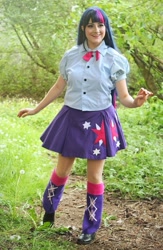 Size: 699x1074 | Tagged: safe, artist:sarahndipity cosplay, twilight sparkle, human, equestria girls, g4, clothes, cosplay, costume, irl, irl human, photo