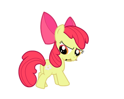 Size: 1000x800 | Tagged: safe, artist:princeterra, apple bloom, earth pony, pony, g4, apple bloom's bow, bow, brush, female, filly, hair bow, paintbrush, simple background, solo, transparent background