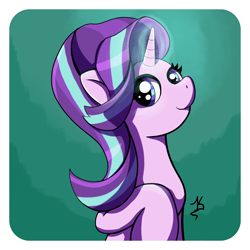 Size: 4500x4500 | Tagged: safe, artist:jearknds, starlight glimmer, pony, unicorn, g4, glowing horn, horn, solo
