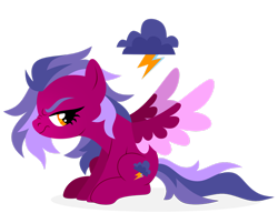 Size: 1920x1477 | Tagged: safe, artist:kabuvee, oc, oc only, pegasus, pony, female, mare, simple background, solo, transparent background, two toned wings, wings
