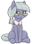 Size: 541x752 | Tagged: safe, artist:batipin, limestone pie, earth pony, pony, g4, alternate hairstyle, glasses, older limestone pie, simple background, sitting, solo, transparent background