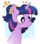 Size: 1713x1911 | Tagged: safe, artist:fuyugi, twilight sparkle, ambiguous race, pony, g4, abstract background, alternate hairstyle, bust, cute, pigtails, portrait, solo, twiabetes, twintails, white pupils
