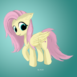 Size: 2160x2160 | Tagged: safe, artist:edenpegasus, fluttershy, pegasus, pony, g4, cute, female, high res, mare, shyabetes, solo