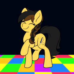 Size: 1000x1000 | Tagged: source needed, safe, artist:scarlet-spectrum, oc, oc only, oc:aurora (stardust), earth pony, pony, animated, dancing, gif, solo