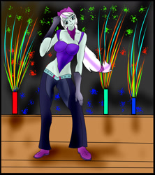 Size: 1600x1800 | Tagged: safe, artist:foxgearstudios, coloratura, equestria girls, g4, clothes, female, fireworks, gloves, long gloves