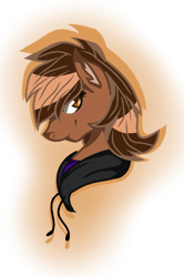 Size: 633x952 | Tagged: safe, artist:aonairfaol, oc, oc only, oc:shelly fox, pony, bust, clothes, hoodie, simple background, solo, transparent background