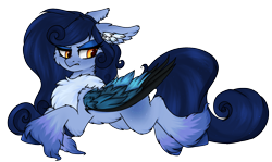 Size: 1938x1153 | Tagged: safe, alternate version, artist:ondrea, oc, oc only, oc:tundra, pegasus, pony, angry, artificial wings, augmented, cheek fluff, chest fluff, cute, ear fluff, fluffy, pouting, simple background, solo, transparent background, unshorn fetlocks, wing fluff, wings