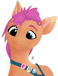 Size: 1234x1618 | Tagged: safe, artist:frownfactory, sunny starscout, earth pony, pony, g5, simple background, solo, transparent background