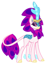 Size: 1280x1738 | Tagged: safe, artist:twilightsparkle0428, queen novo, kirin, g4, my little pony: the movie, female, kirin novo, kirin-ified, mare, simple background, solo, species swap, transparent background