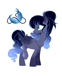 Size: 1920x2332 | Tagged: safe, artist:stardustshadowsentry, oc, oc only, oc:polaris, pegasus, pony, female, mare, offspring, parent:king sombra, parent:princess luna, parents:lumbra, simple background, solo, transparent background