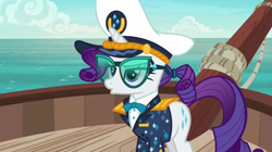 Size: 1920x1076 | Tagged: safe, screencap, rarity, pony, unicorn, g4, ppov, season 6, captain rarity, female, solo