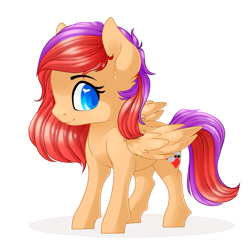 Size: 2125x2125 | Tagged: safe, artist:schokocream, oc, oc only, pegasus, pony, eyelashes, female, high res, mare, pegasus oc, simple background, solo, white background, wings