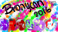 Size: 1440x801 | Tagged: safe, artist:skypaw122, oc, oc only, alicorn, pony, bronycon, bronycon 2016, 2016, abstract background, alicorn oc, bust, horn, wings