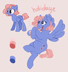 Size: 2378x2521 | Tagged: safe, artist:holidaye, oc, oc only, oc:holidaye, pegasus, pony, female, high res, mare, reference, solo