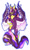 Size: 1920x3164 | Tagged: safe, artist:oneiria-fylakas, twilight sparkle, alicorn, pony, equestria girls, g4, midnight sparkle, traditional art, twilight sparkle (alicorn)