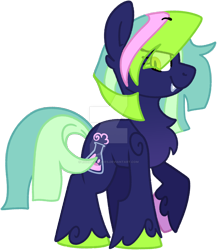 Size: 1280x1472 | Tagged: safe, artist:rohans-ponies, oc, oc only, oc:potion gleams, earth pony, pony, deviantart watermark, female, mare, obtrusive watermark, simple background, transparent background, watermark