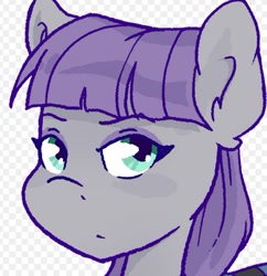 Size: 444x459 | Tagged: safe, artist:midnightpremiere, maud pie, earth pony, pony, g4, alpha channel, bust, checkered background, female, mare, solo