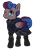 Size: 350x500 | Tagged: safe, artist:multiverseequine, derpibooru exclusive, oc, oc only, oc:clouded sight, pegasus, pony, :t, blue eyes, choker, clothes, colored, daybreak island, folded wings, freckles, full body, hood, hoof boots, leggings, male, one eye closed, pegasus oc, raised hoof, robe, simple background, smiling, solo, stallion, swirly mane, tail, transparent background, two toned mane, two toned wings, wings, wink