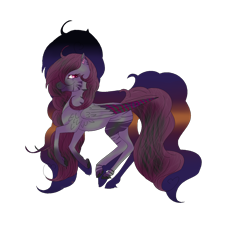 Size: 1568x1712 | Tagged: safe, artist:aonairfaol, oc, oc only, pegasus, pony, female, mare, pegasus oc, simple background, solo, transparent background, two toned wings, wings