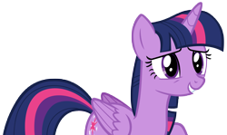 Size: 9358x5592 | Tagged: safe, artist:andoanimalia, twilight sparkle, alicorn, pony, g4, what about discord?, absurd resolution, cute, female, folded wings, grin, horn, mare, simple background, smiling, solo, transparent background, twiabetes, twilight sparkle (alicorn), vector, wings