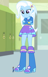 Size: 5568x8914 | Tagged: safe, artist:agenthotman, trixie, oc, equestria girls, g4, my little pony equestria girls, boots, female, male, micro, shoes