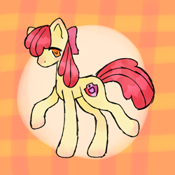 Size: 1280x1280 | Tagged: safe, artist:damnbeavers, apple bloom, earth pony, pony, g4, female, filly, solo