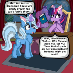 Size: 1200x1200 | Tagged: safe, artist:cuddlelamb, trixie, twilight sparkle, alicorn, pony, unicorn, g4, age regression, alicornified, animated, baby, baby pony, blushing, book, chair, cheek fluff, chest fluff, clothes, cloud, cute, desk, dialogue, diaper, diaper bag, diaper fetish, dock, duo, ear fluff, eye clipping through hair, eyebrows, eyebrows visible through hair, fangs, female, fetish, floppy ears, foal, grammar error, hoof shoes, lying down, magic, mare, no sound, open mouth, poofy diaper, prone, race swap, school of friendship, speech bubble, spell gone wrong, spread wings, telekinesis, trixiecorn, twilight sparkle (alicorn), unicorn twilight, webm, window, wings, younger