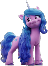 Size: 578x786 | Tagged: safe, izzy moonbow, pony, unicorn, g5, background removed, female, happy, mare, png, simple background, smiling, solo, transparent background