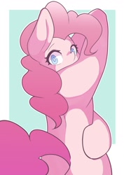 Size: 1191x1684 | Tagged: safe, artist:sc_kis_rko, pinkie pie, earth pony, semi-anthro, g4, arm hooves, female, mare, solo