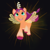 Size: 1280x1280 | Tagged: safe, artist:amynewblue, sunny starscout, earth pony, pony, g5, artificial wings, augmented, cute, female, flying, magic, magic wings, mare, solo, sunnybetes, unshorn fetlocks, wings