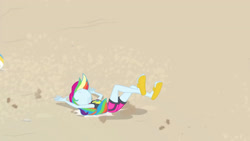 Size: 3410x1920 | Tagged: safe, screencap, rainbow dash, equestria girls, equestria girls specials, g4, my little pony equestria girls: better together, my little pony equestria girls: forgotten friendship, beach, cap, clothes, female, geode of super speed, hat, high res, jewelry, magical geodes, midriff, necklace, nose in the air, sandals, sleeveless, solo, sports, swimming trunks, swimsuit, volleyball